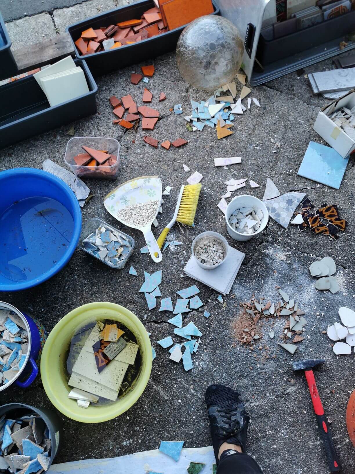 Anne Boddin Mosaike Arbeitsprozess (3)