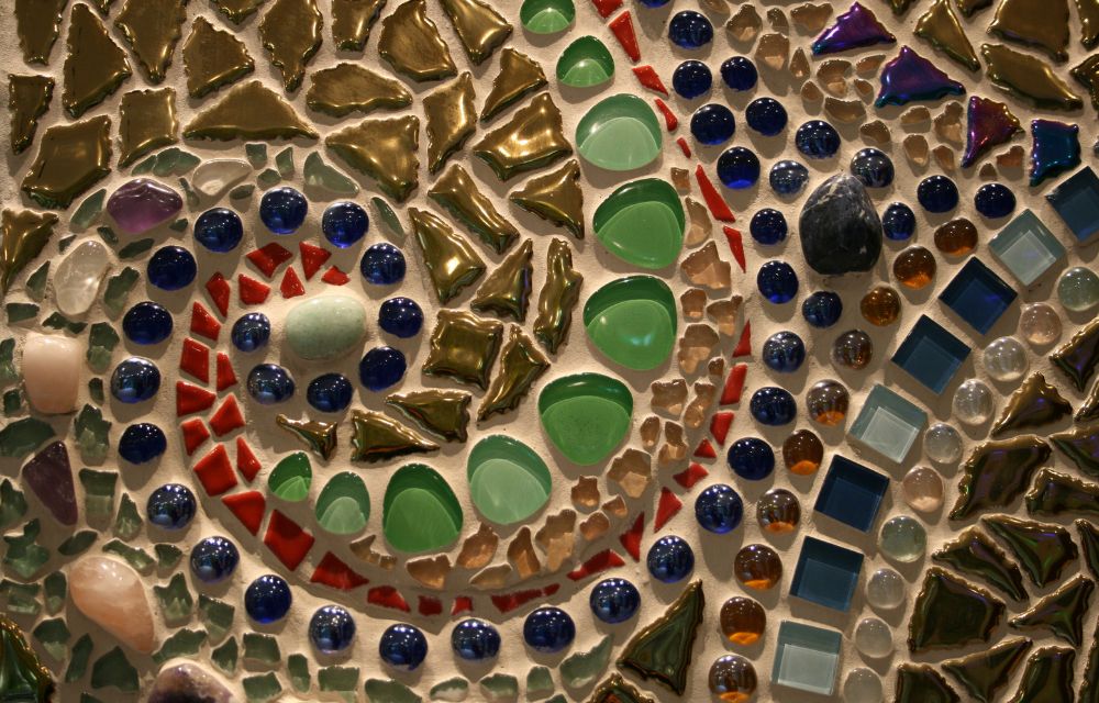 Anne Boddin Mosaike Mosaik Säule (1)
